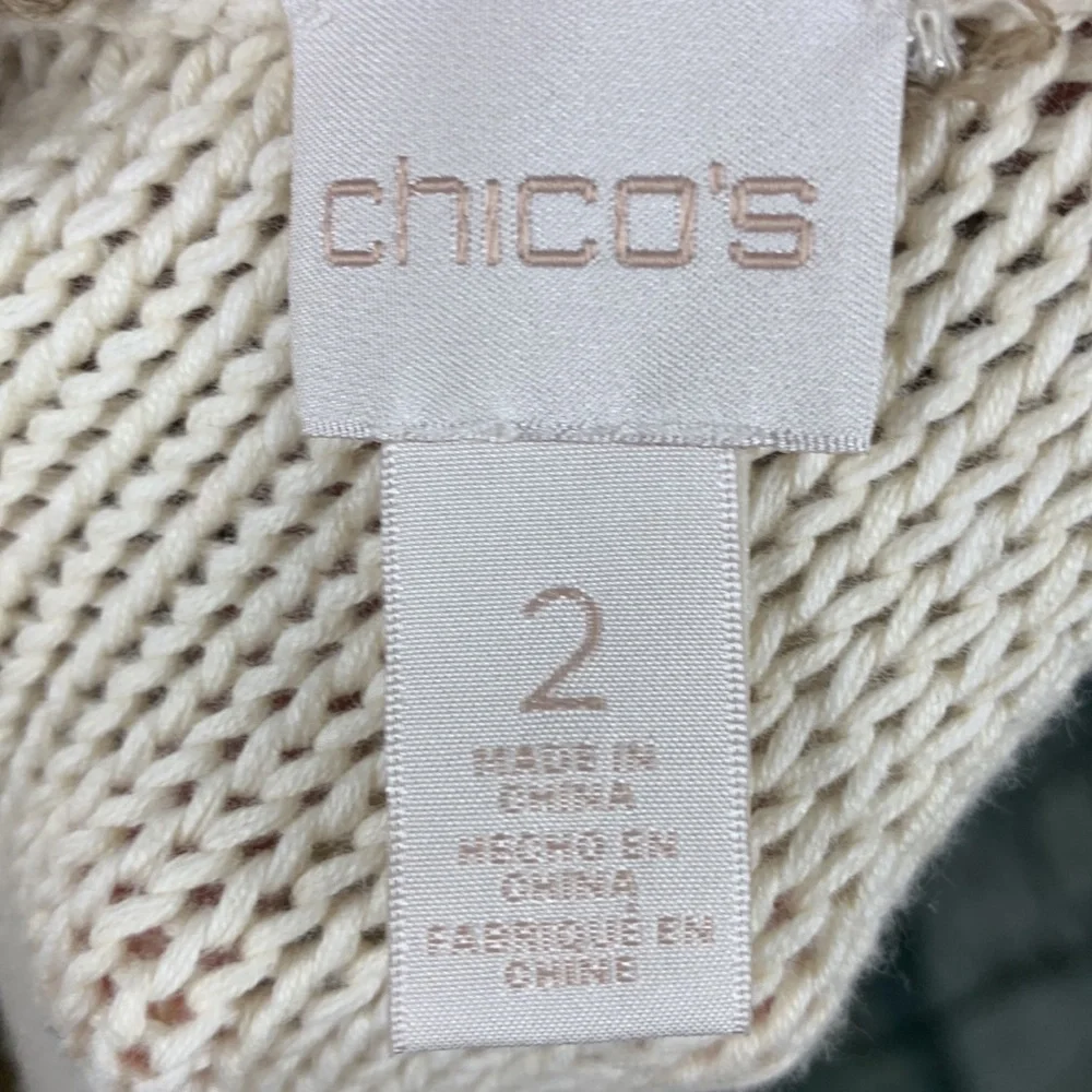 Chicos off white & brown cardigan 
Size 2 - Picture 3 of 5